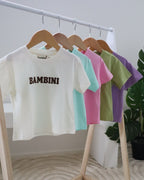 Bambini Embroidered Oversized Tee – 100% Cotton