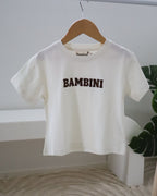 Bambini Embroidered Oversized Tee – 100% Cotton