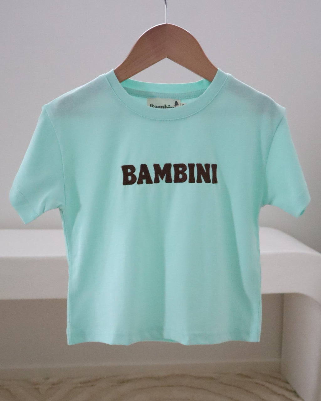 Bambini Embroidered Oversized Tee – 100% Cotton