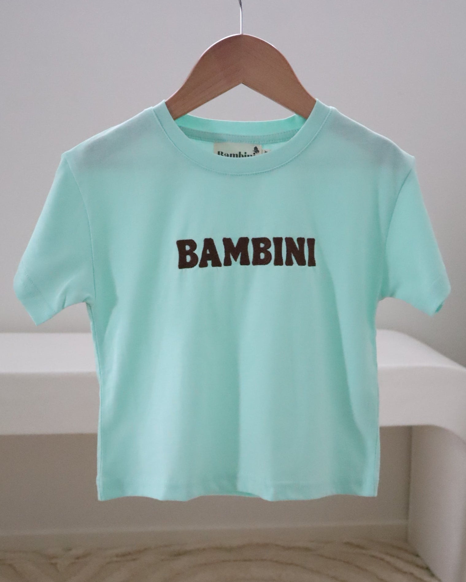 Bambini Embroidered Oversized Tee – 100% Cotton