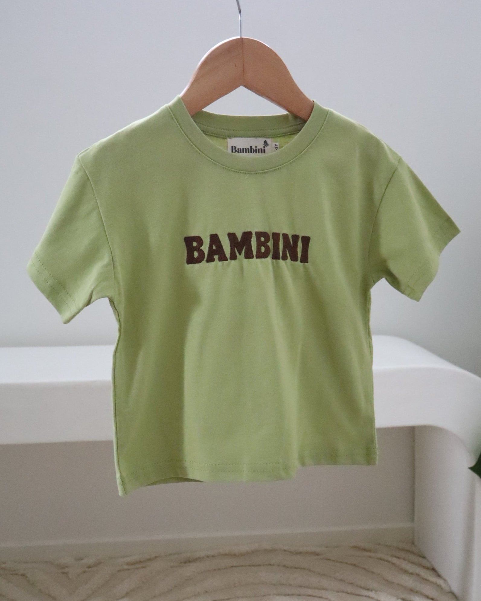 Bambini Embroidered Oversized Tee – 100% Cotton