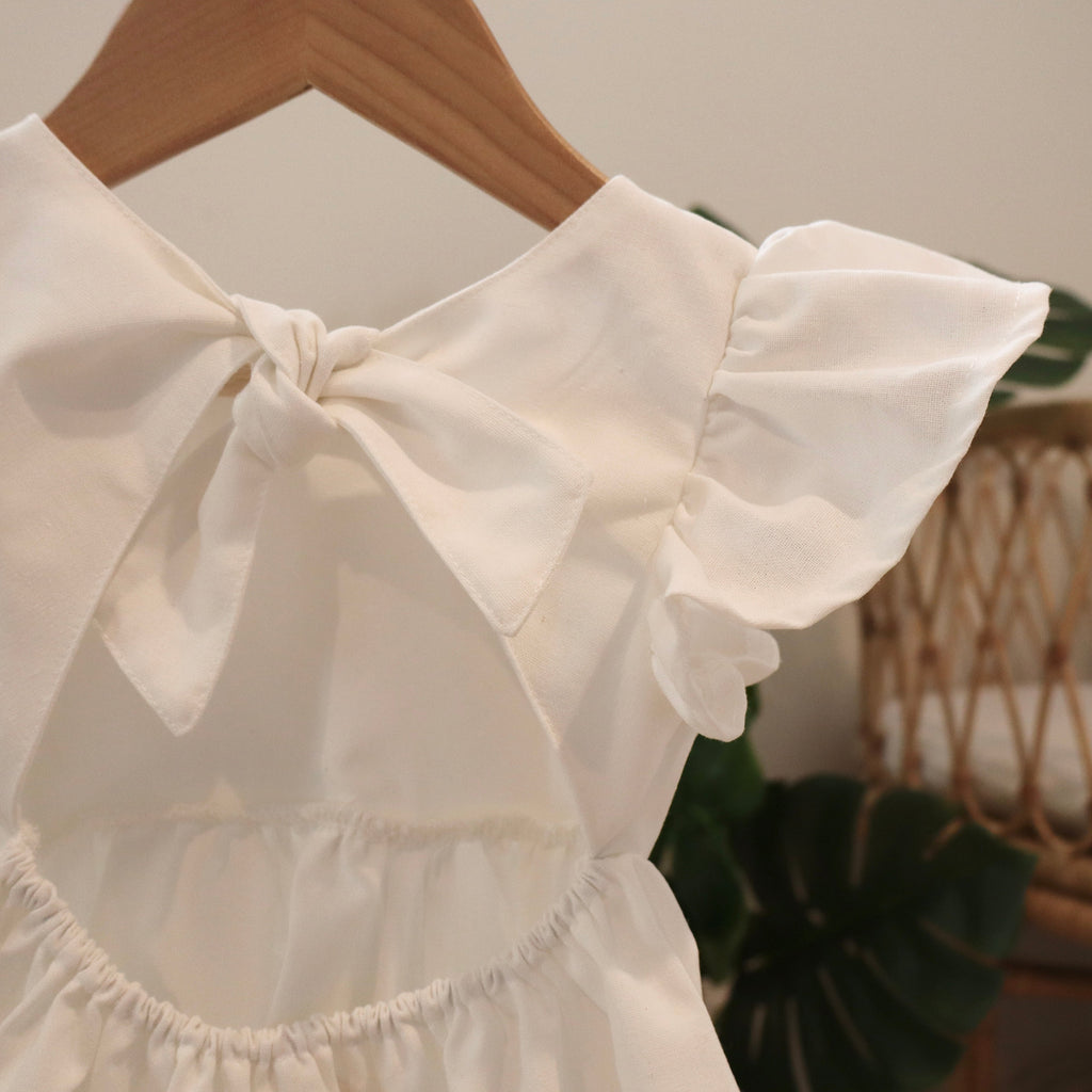 Summer Linen Flutter Dress