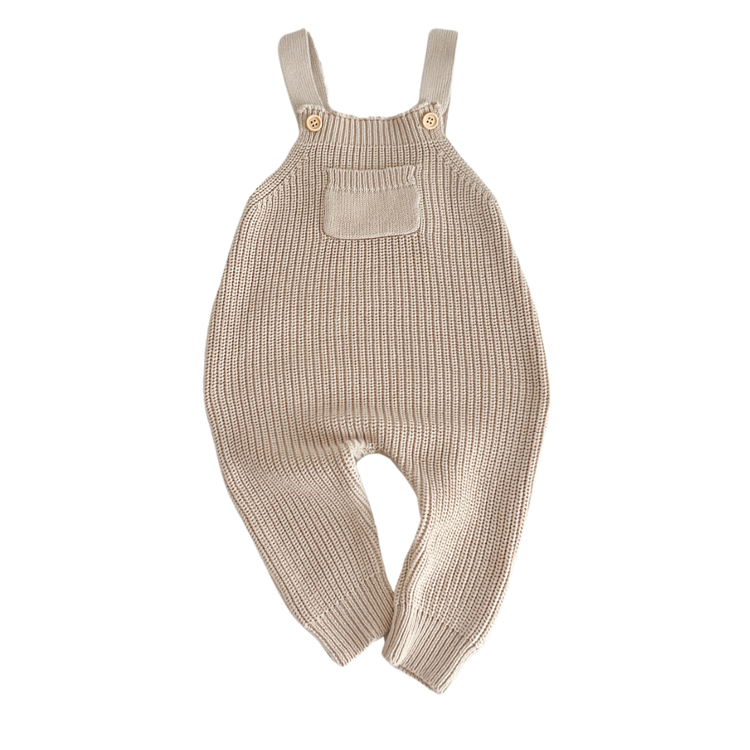 100% Cotton Knit Overalls