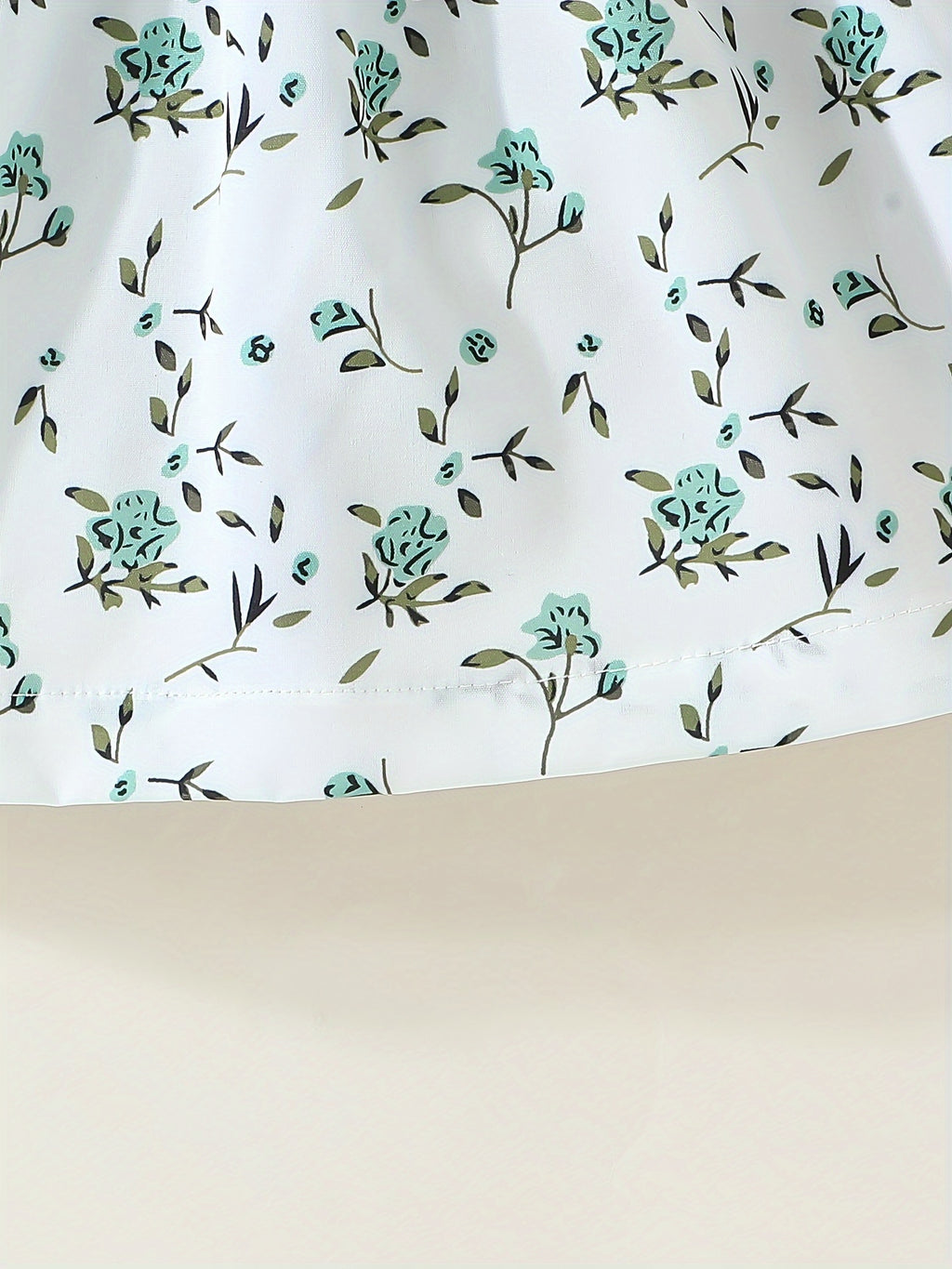 Girls Summer Floral Bow Dress