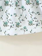 Girls Summer Floral Bow Dress