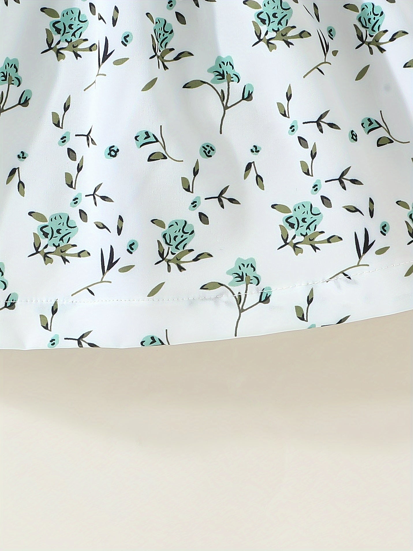 Girls Summer Floral Bow Dress