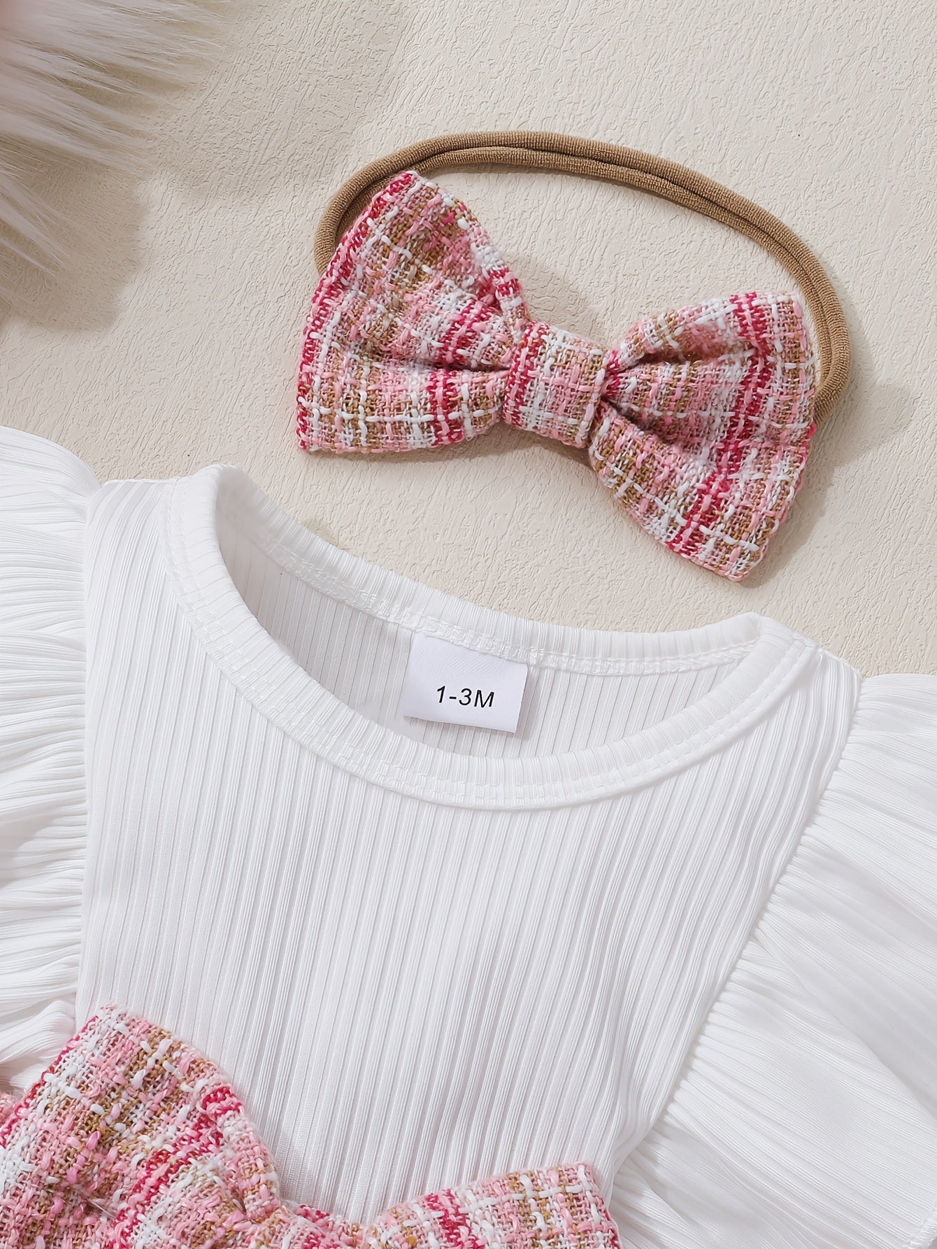 Ruffle Bloom 3-Piece Set – Ruffle Dress, Socks & Headband