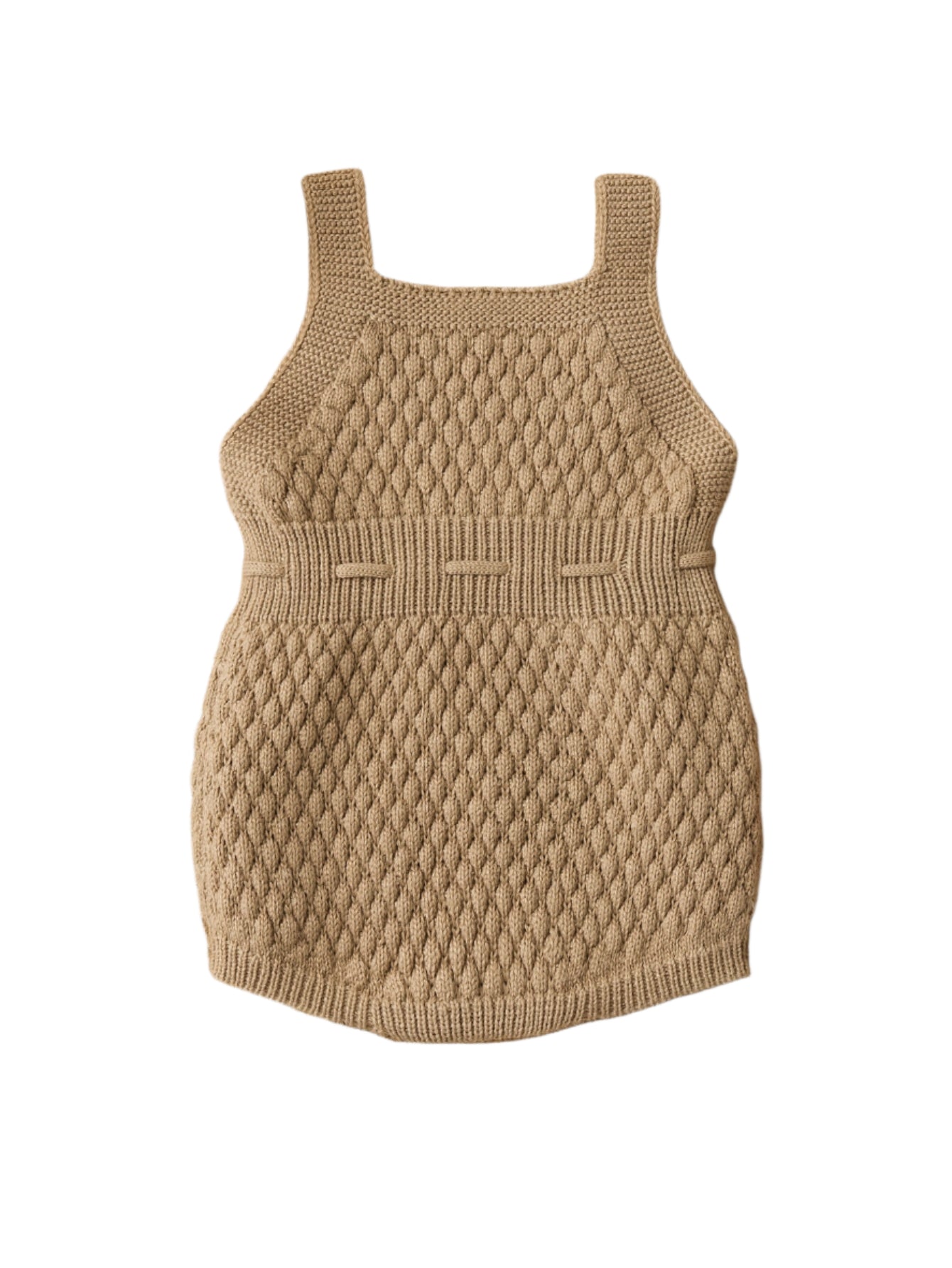 Girls Soft Knit Suspender Romper