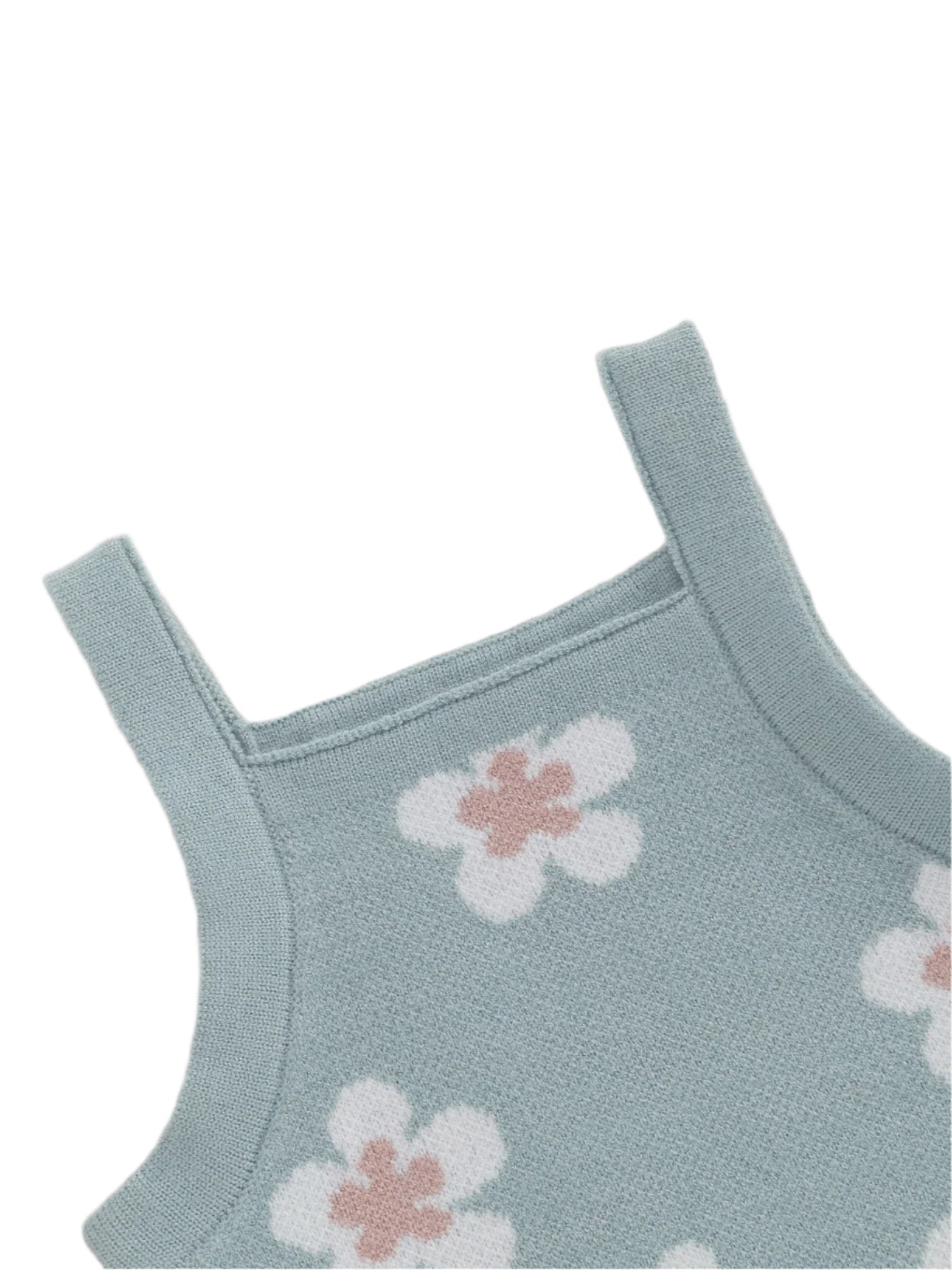 Teal Blossom Romper