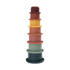 Rainbow Silicone Stacking Cups