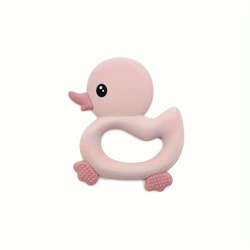Baby Silicone Teething Rings – Cute Duck Shape