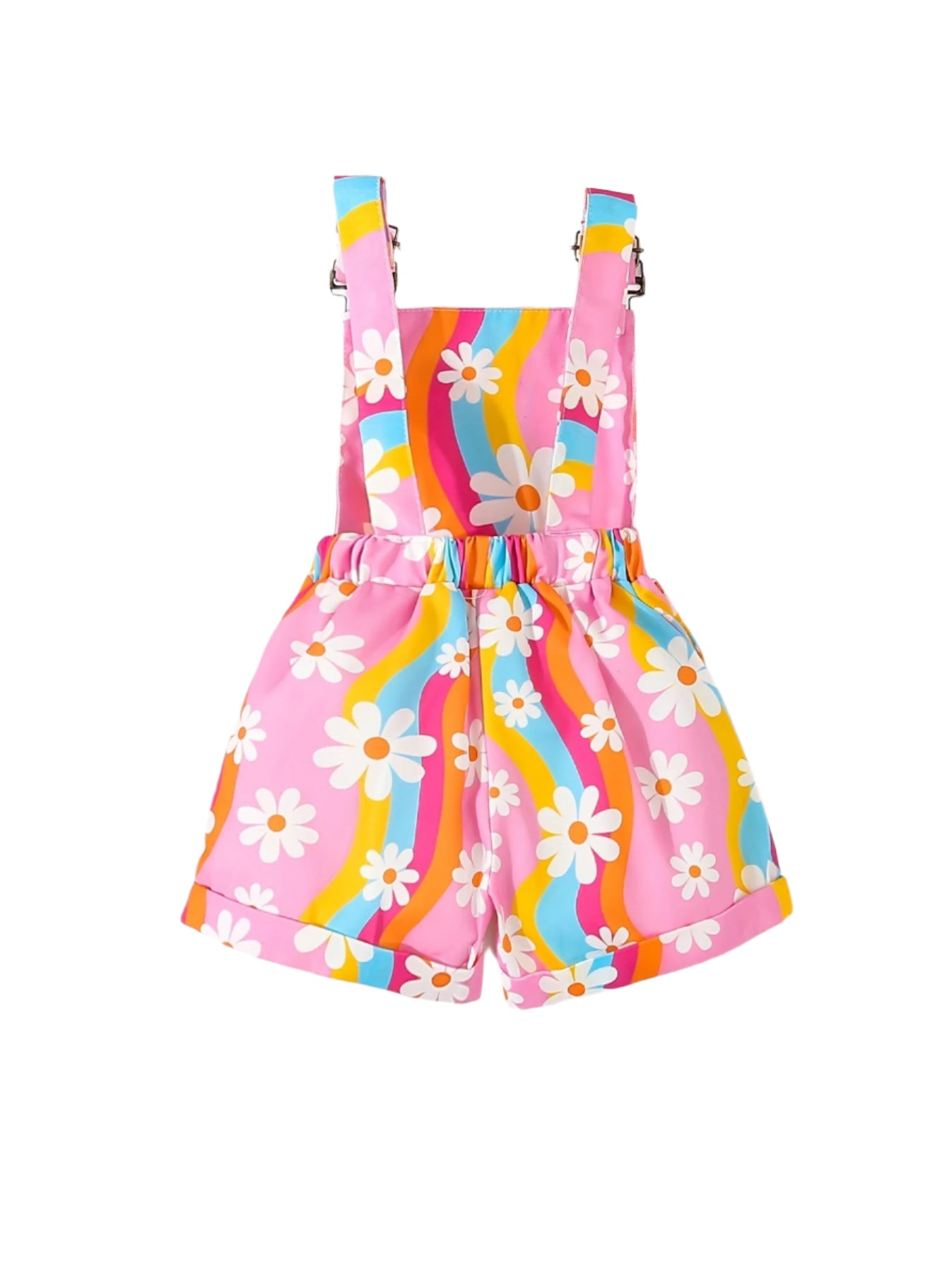 70's Style Floral Overalls