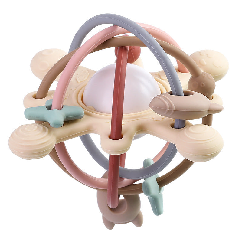 Rattle & Sensory Teether Bed Bell Silicone Ball