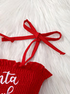 'Santa Baby' Ruffled Christmas Dress