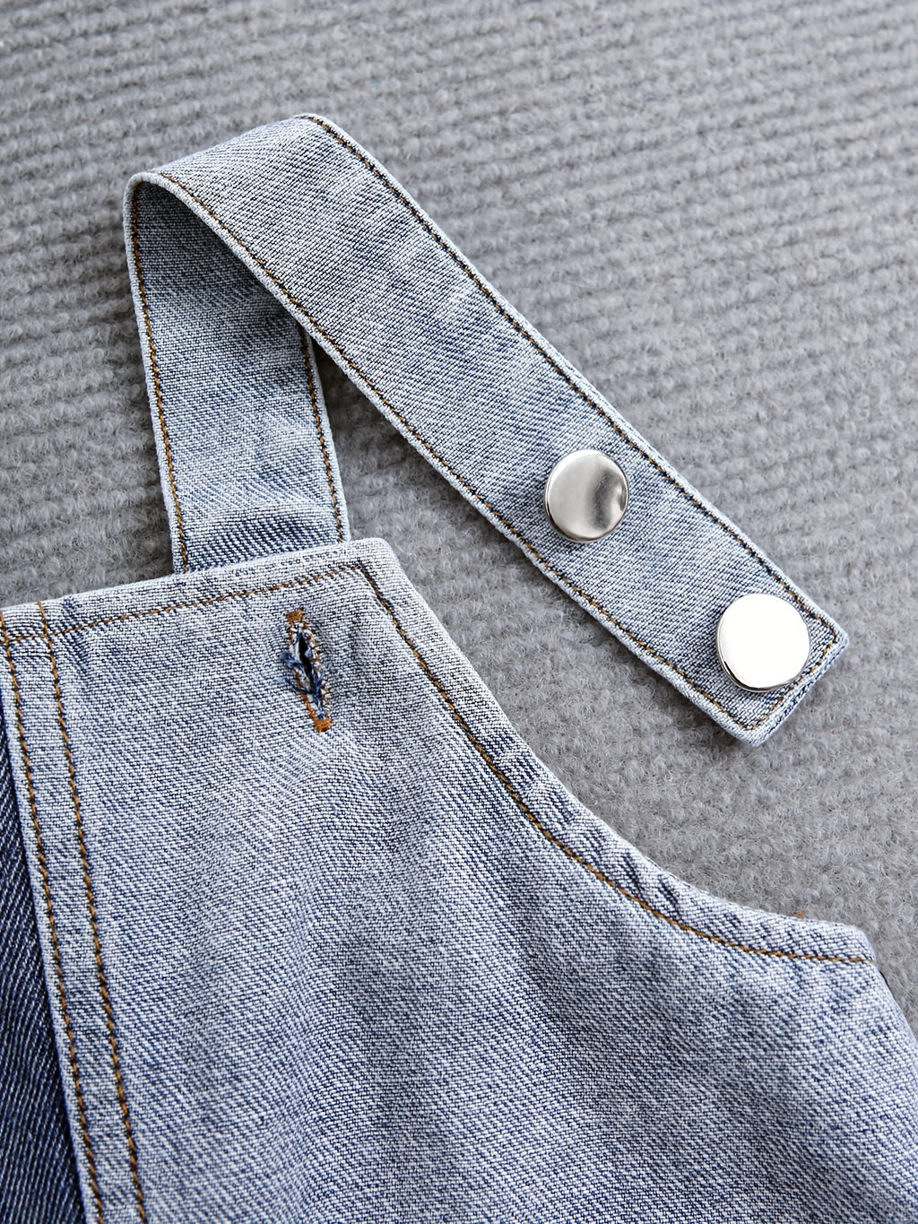 Boys Short Denim Overalls & T-Shirt Set