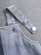 Boys Short Denim Overalls & T-Shirt Set