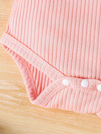 2-Piece Pink Daisy Print Overall