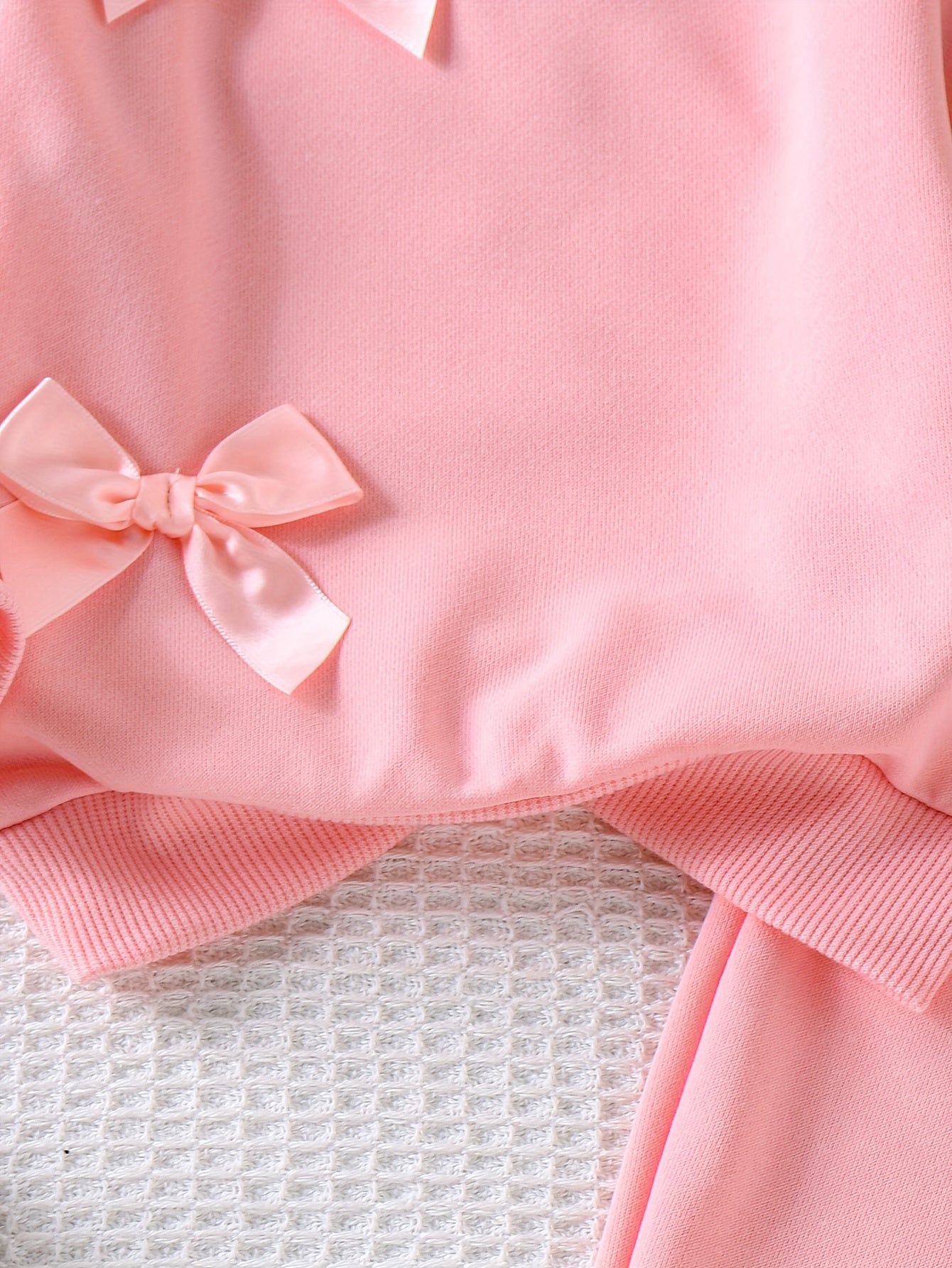 Pink Bow Tracksuit Set