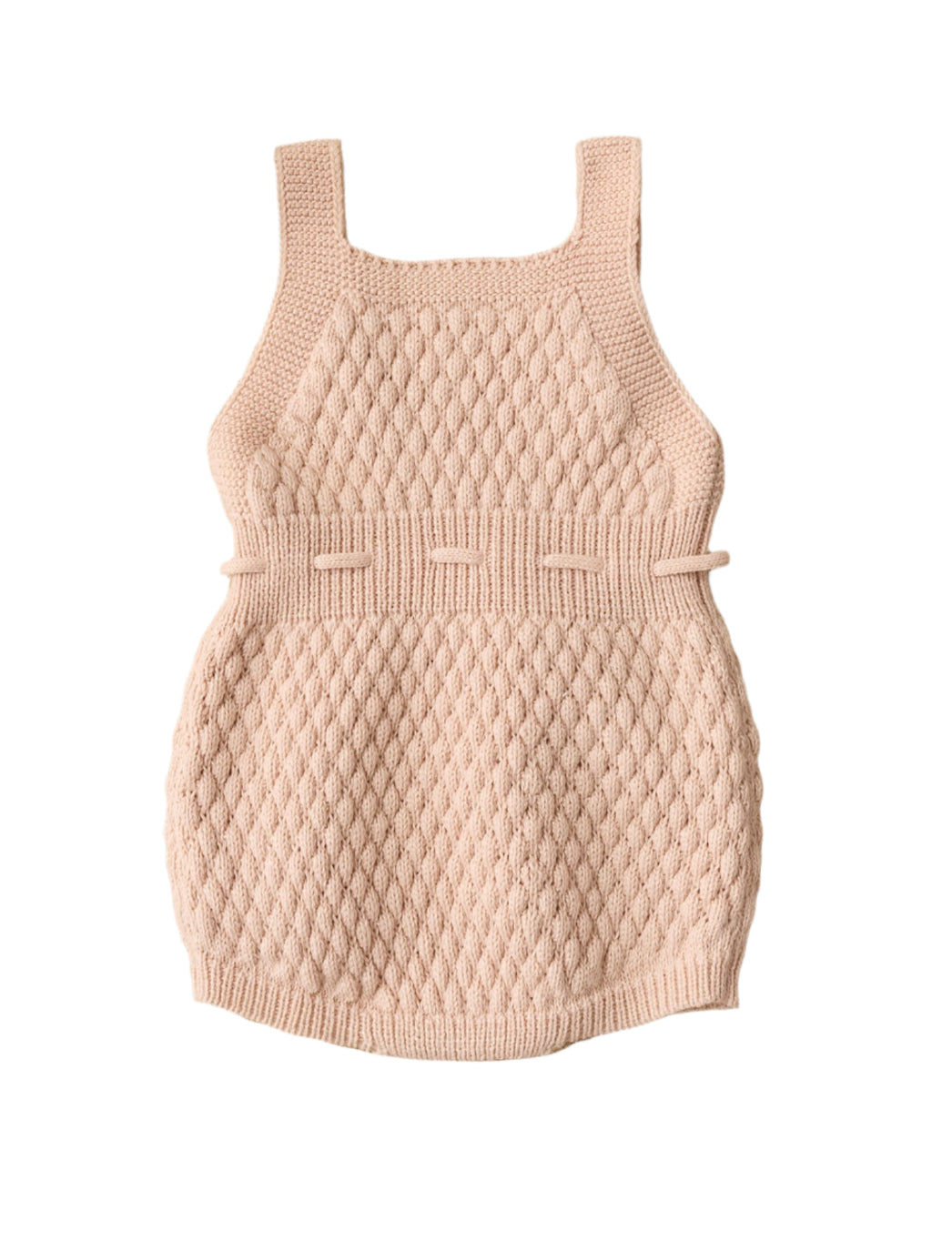 Girls Soft Knit Suspender Romper