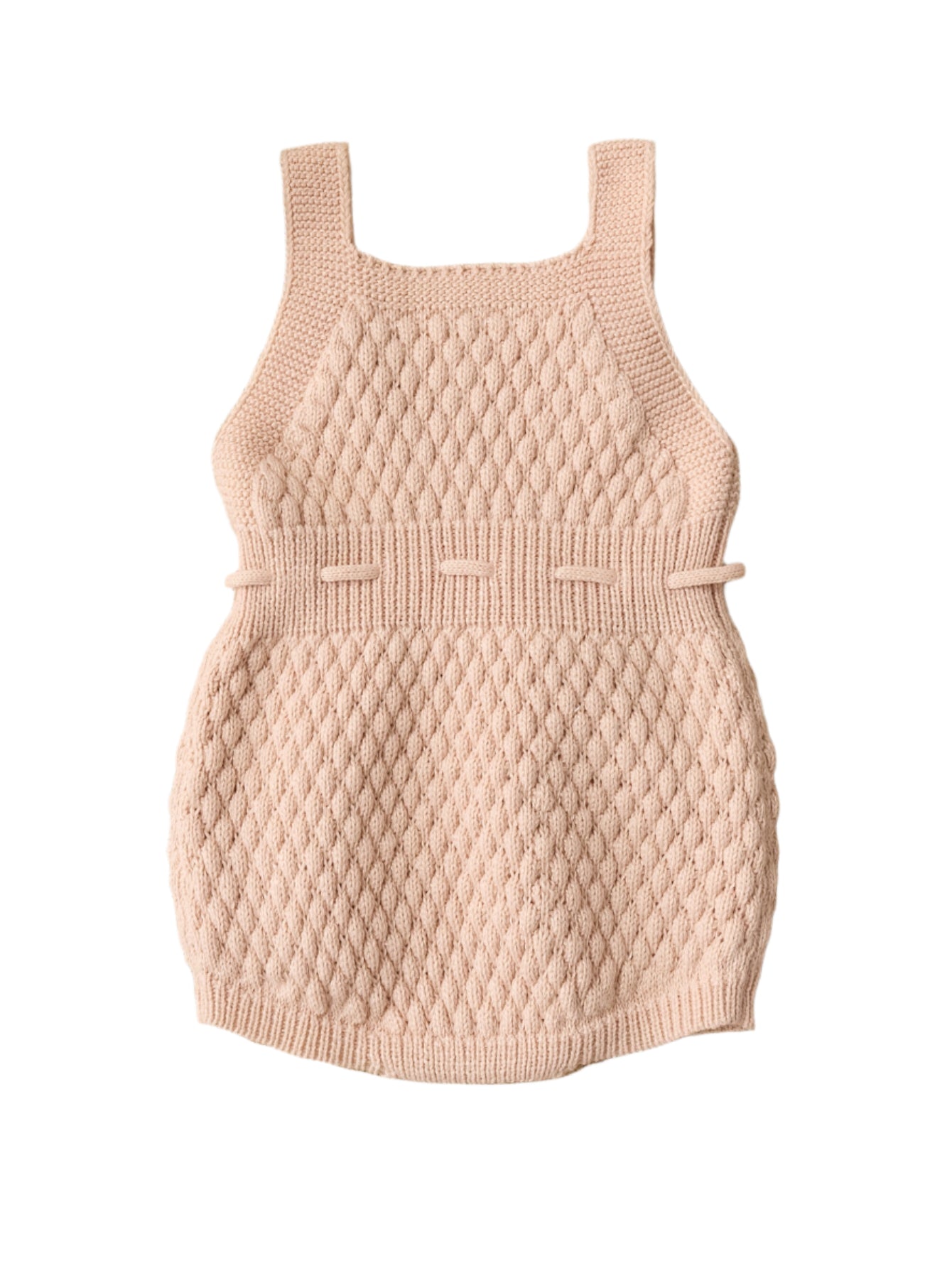 Girls Soft Knit Suspender Romper