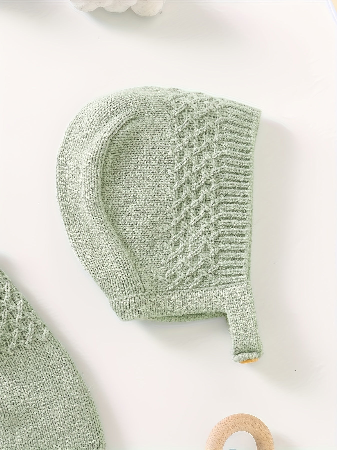 Knit Suspender Onesie & Hat Set