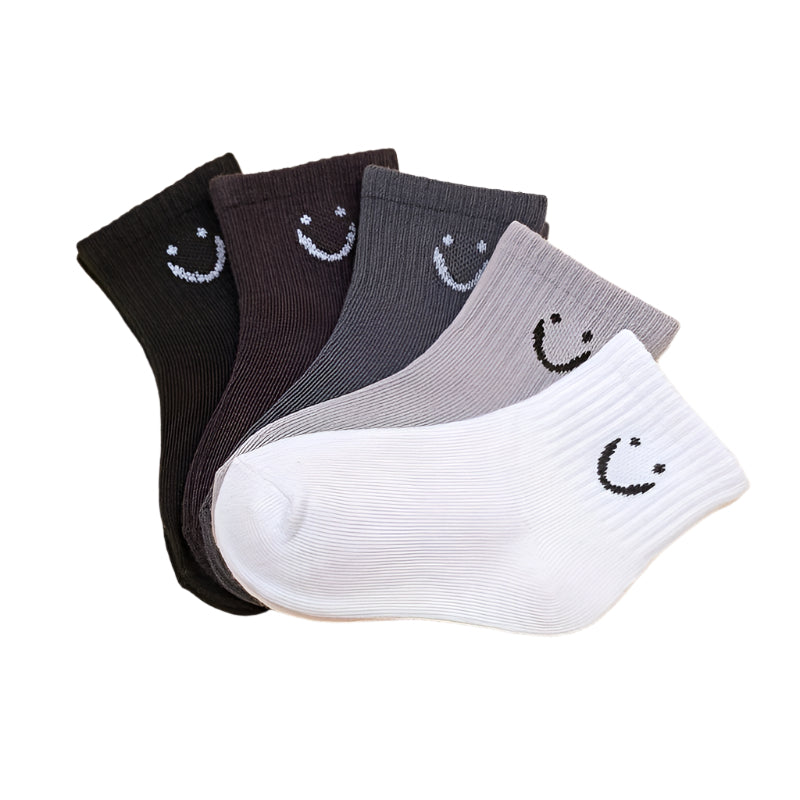 5 Pairs Smiley Face Socks