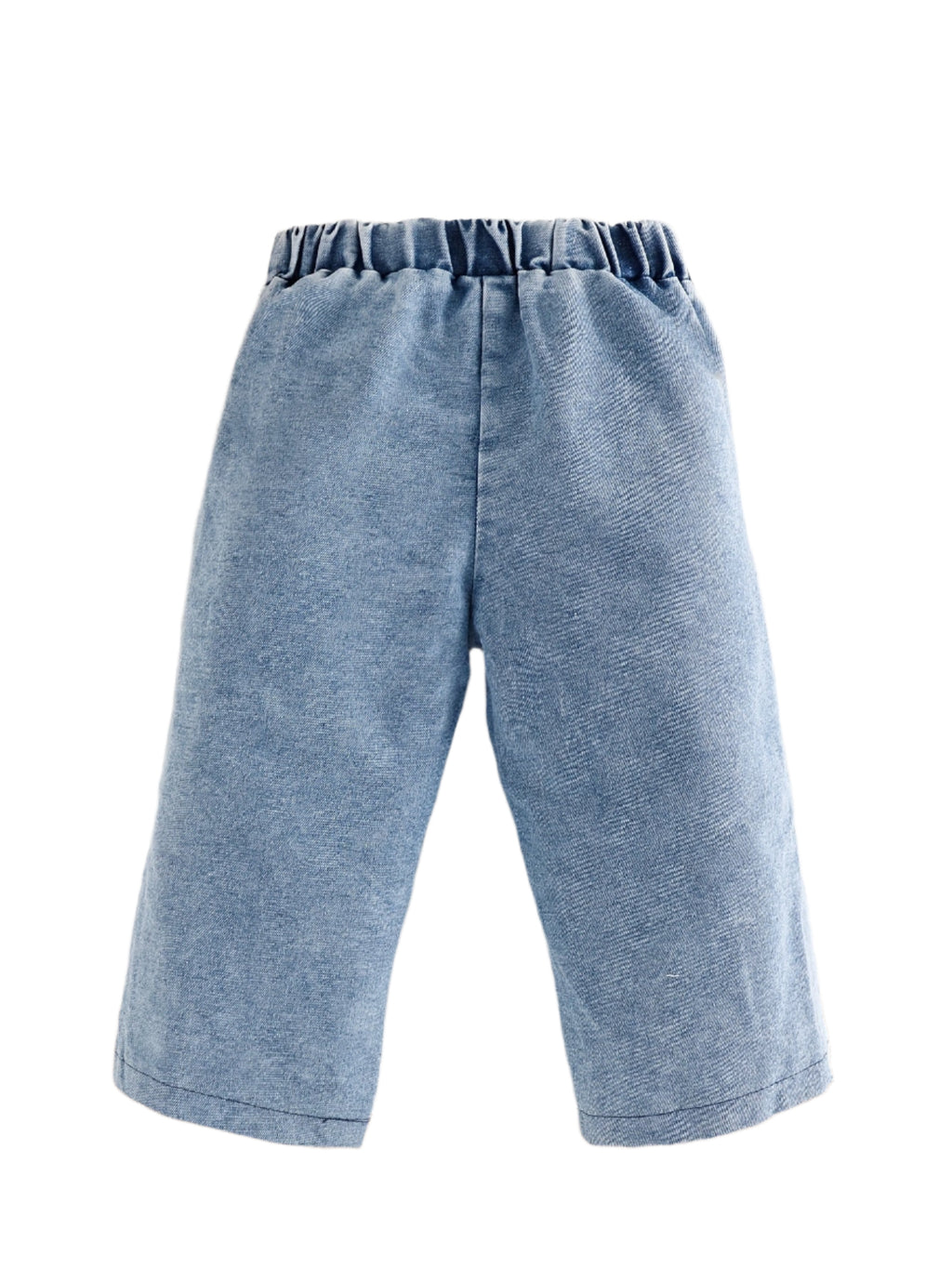 Pixie Bow Denim Wash Pants