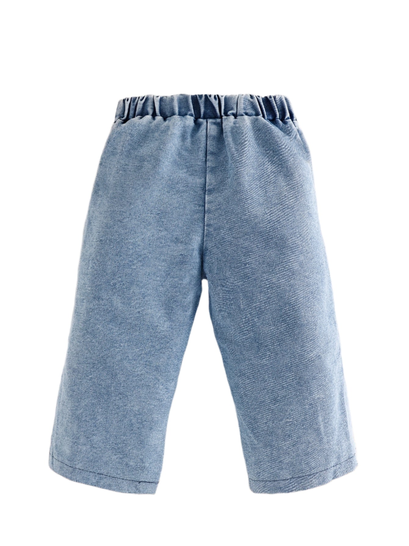 Pixie Bow Denim Wash Pants