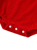 Gingerbread Embroidered Romper