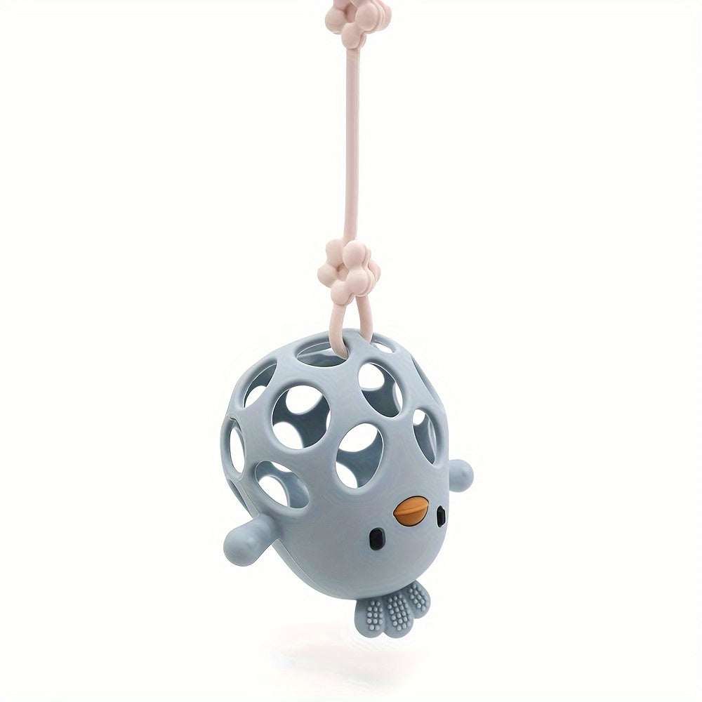 Handheld Ball Rattle & Hollow Chick Teething Toy