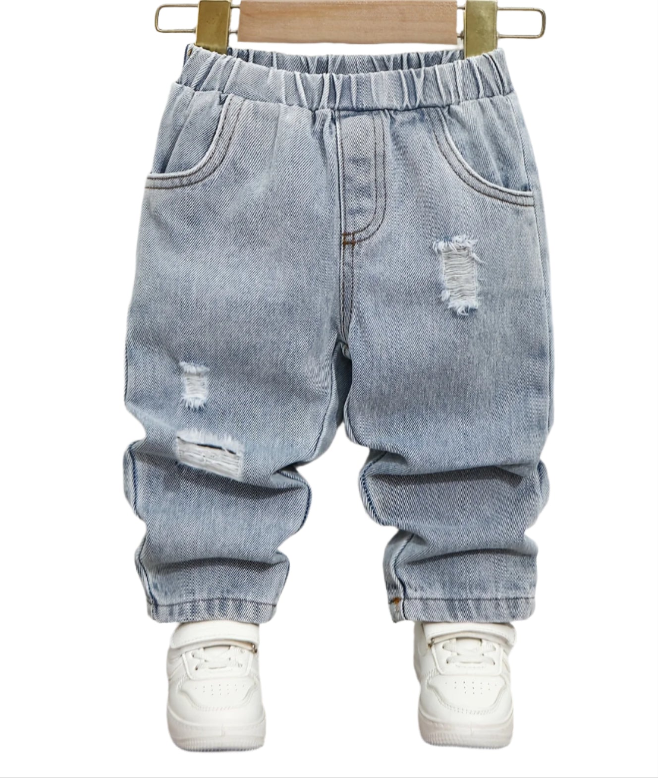 Distressed Denim Pants